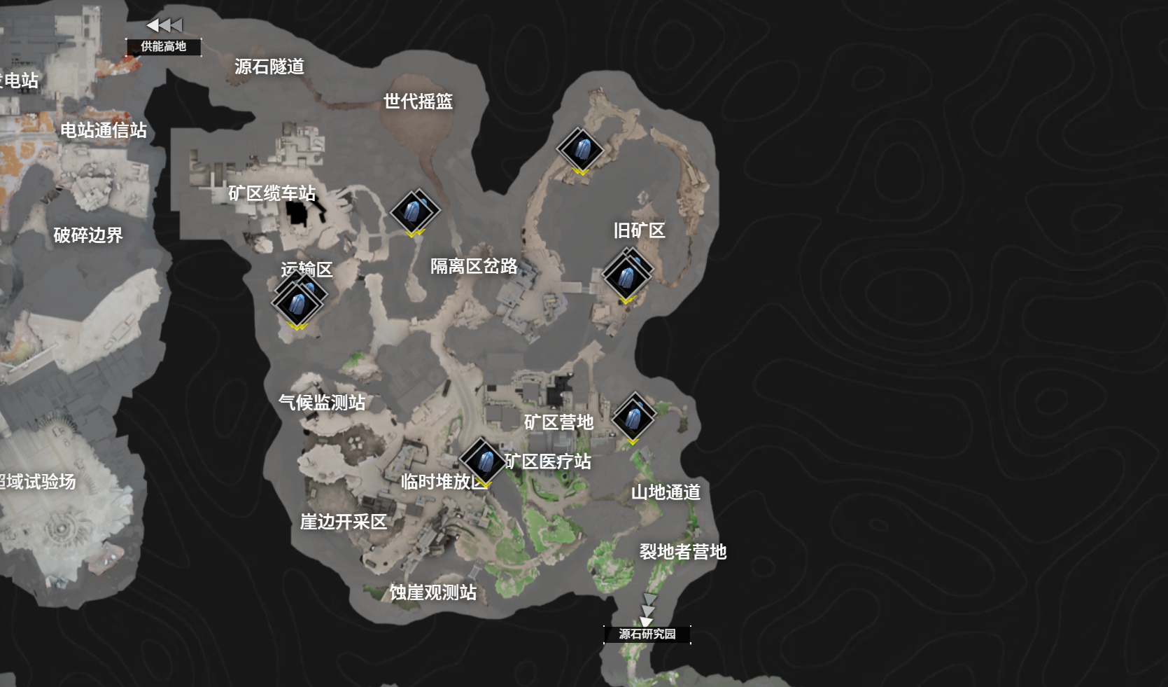 明日方舟终末地蓝铁矿在哪里 终末地蓝铁矿点位分布图位置详解