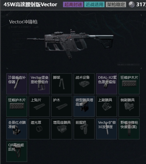 三角洲Vector冲锋枪怎么改装 三角洲行动Vector改装全面战场烽火地带方案推荐